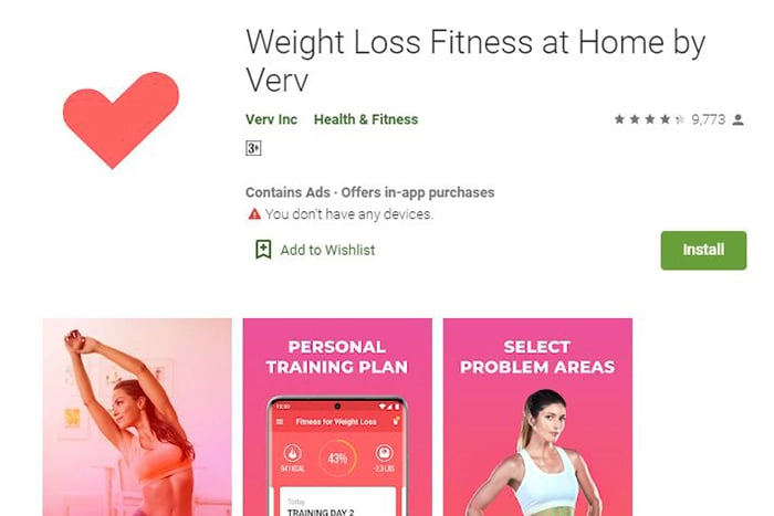 Weight loss fitness by Verv