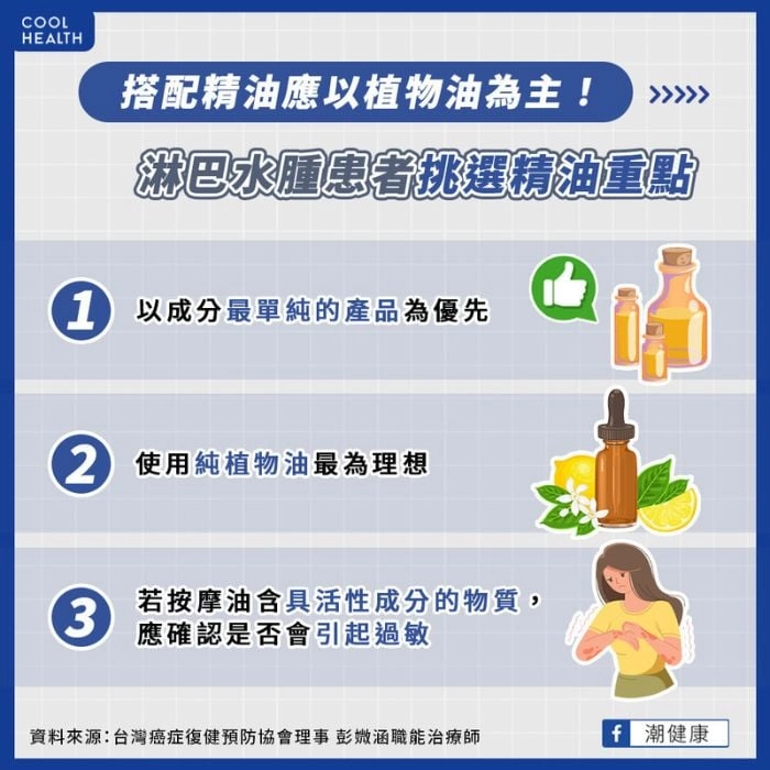 淋巴水腫按摩時