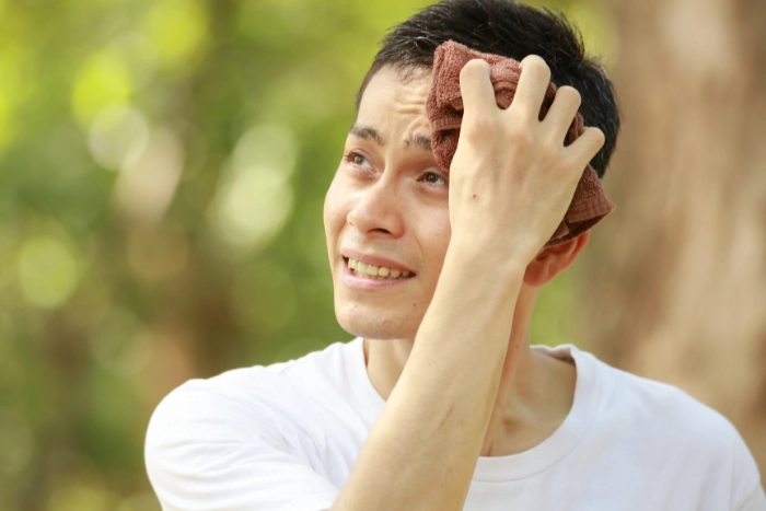 隨時把汗擦乾